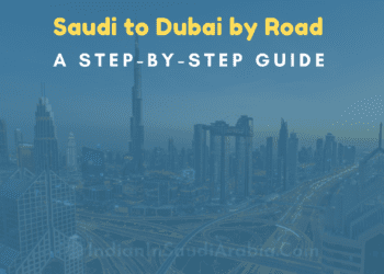 Saudi to dubai by road