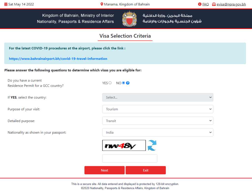 visit visa extension bahrain price