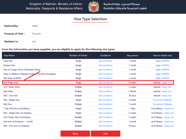 How To Apply For Bahrain Visit Visa From Saudi Arabia Visa Fees And   Image 11 750x562 