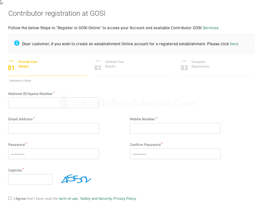 GOSI Registration Appointment, Experience Certificate Online