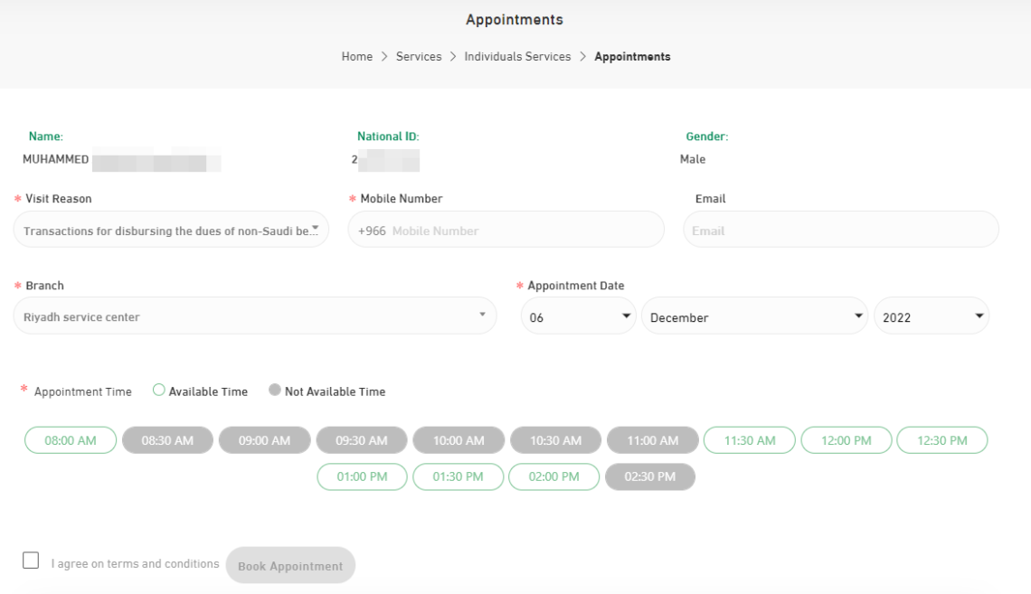 GOSI Registration Appointment, Experience Certificate Online